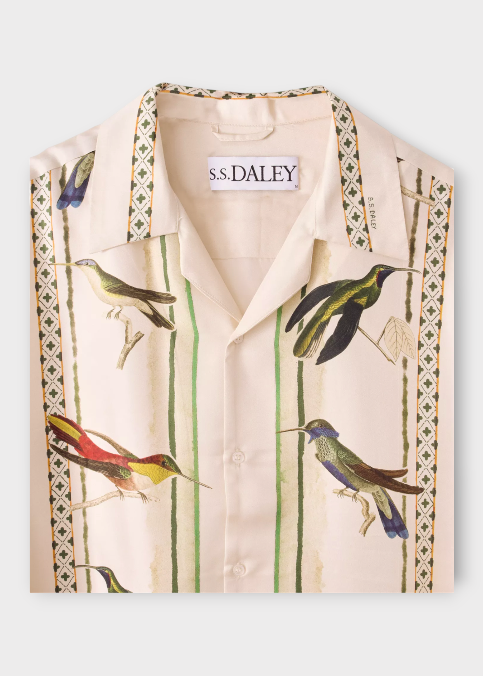 S.S.Daley S.S. Daley Shirt, Print, Birdwatcher Silk Twill Shirt In Bird Print