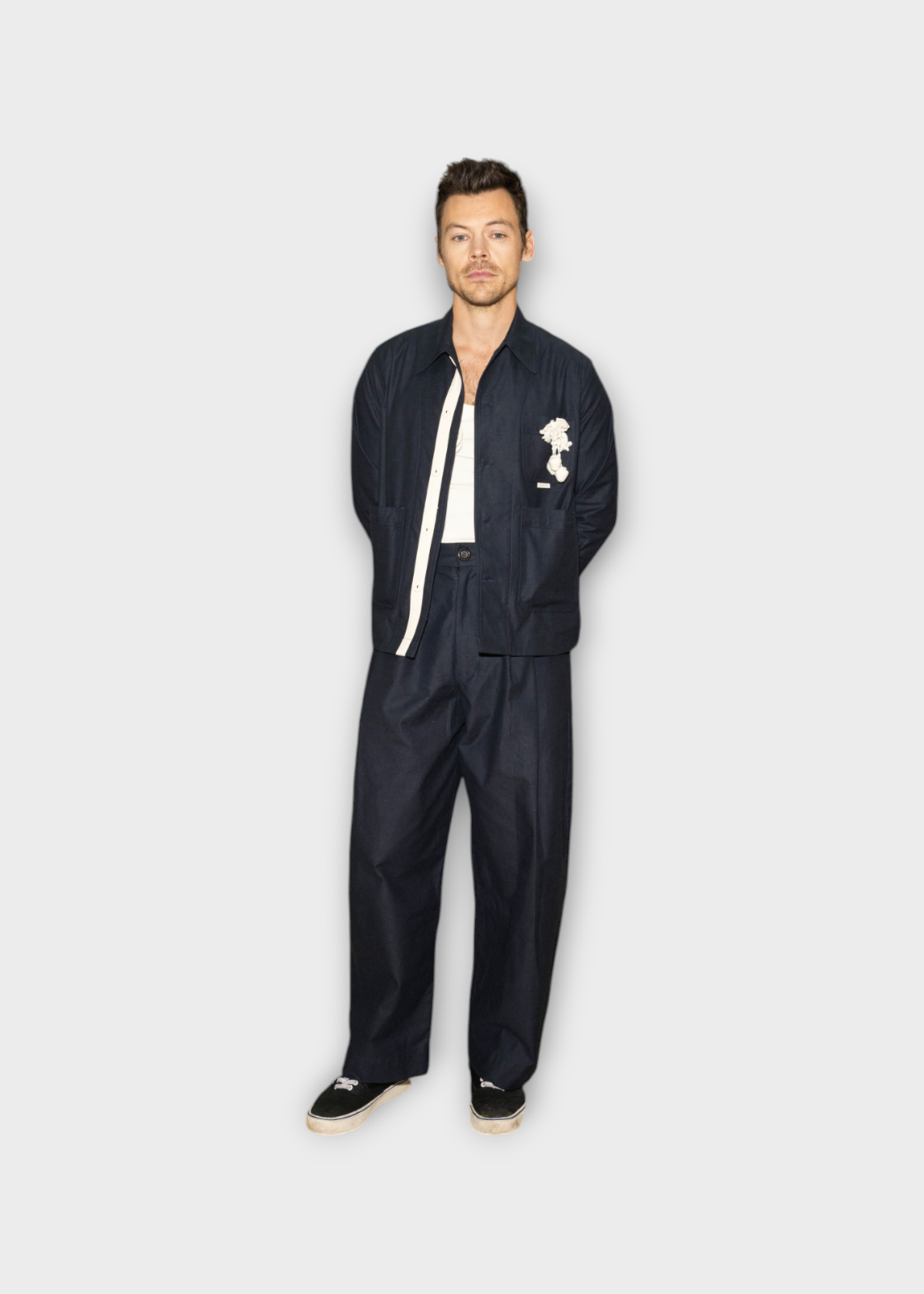 S.S.Daley S.S. Daley Trousers, Navy, Clarence Pleated Cropped Trouser In Navy Japanese Broadcloth