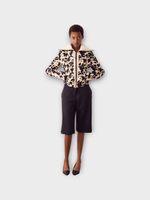 S.S.Daley S.S. Daley Jacket, Print, Evelyn Ponyskin Hair On Hide Zip Up Cropped Jacket w/ Calf Leather Trims #20