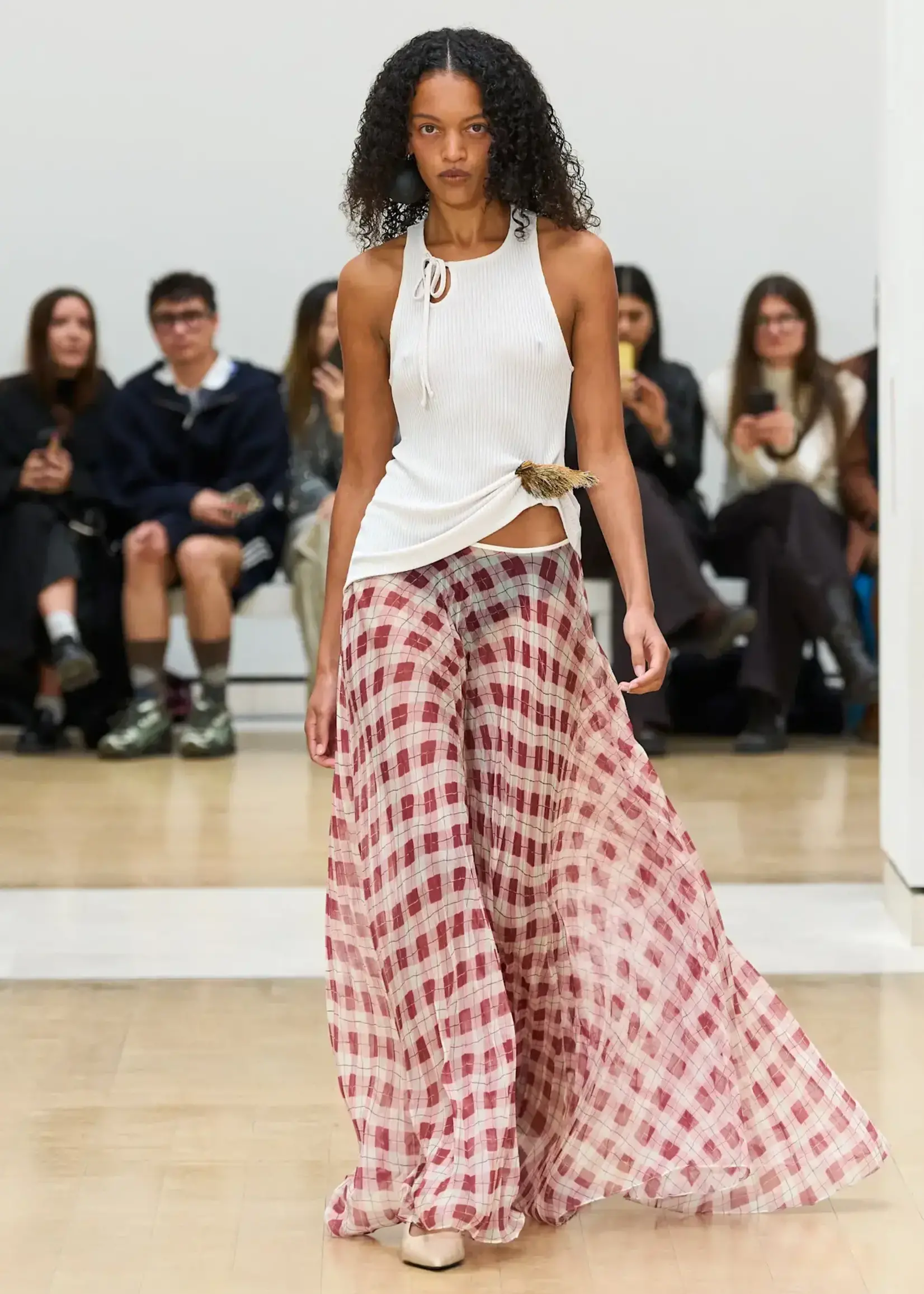 S.S.Daley S.S. Daley Top, Black, Aker Aysmetric Buttons Long Sleeve T-Shirt In Black Sheer Wool Jersey #19