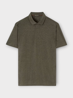 Loro Piana Loro Piana Polo, Green, Gargano Linen Short Sleeve Polo Dublon In Sea Oak