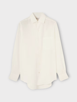 Loro Piana Loro Piana Shirt, White, Andre Linen Shirt In Optical White