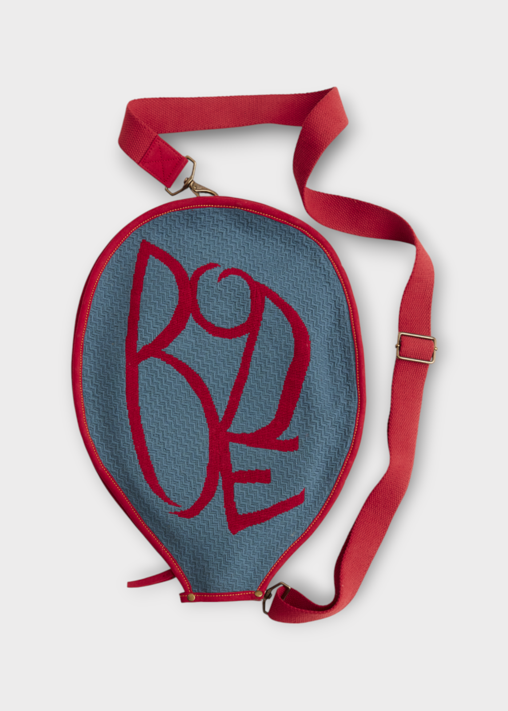 Bode Bode Accessory, Red, Jacquard Racquet Sleeve