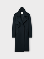 Courreges Courreges Coat, Navy, Twist Cotton Belted Trench Coat