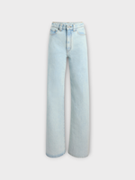 Khaite Khaite Jeans, Blue, Dane Indigo Stretch Boot Cut Trousers In Shelburne
