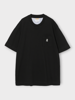 Undercover Undercover T-Shirt, Black, Sunspel x Undercover Cotton Crew Neck Short Sleeve T-Shirt w/ Chest Lamb Pocket