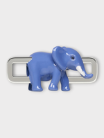 Poubel Poubel Charm, Print, Elephant Hand Painted Enamel w/ Sterling Silver