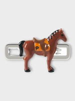 Poubel Poubel Charm, Print, Horse Hand Painted Enamel w/ Sterling Silver