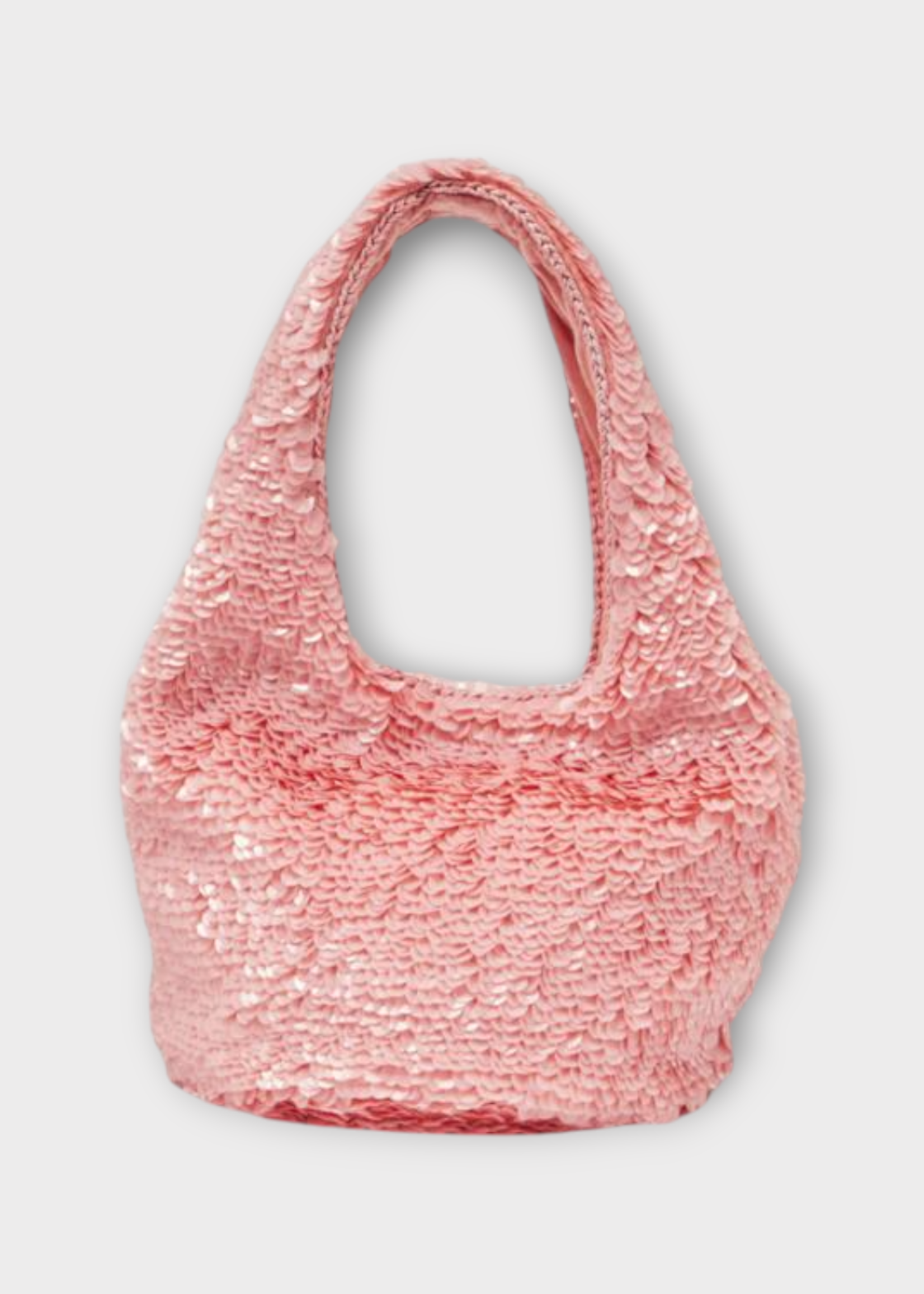 J.W. Anderson J.W. Anderson Bag, Pink, Mini Sequin Top Handle Reversible Shopper In Bubble gum