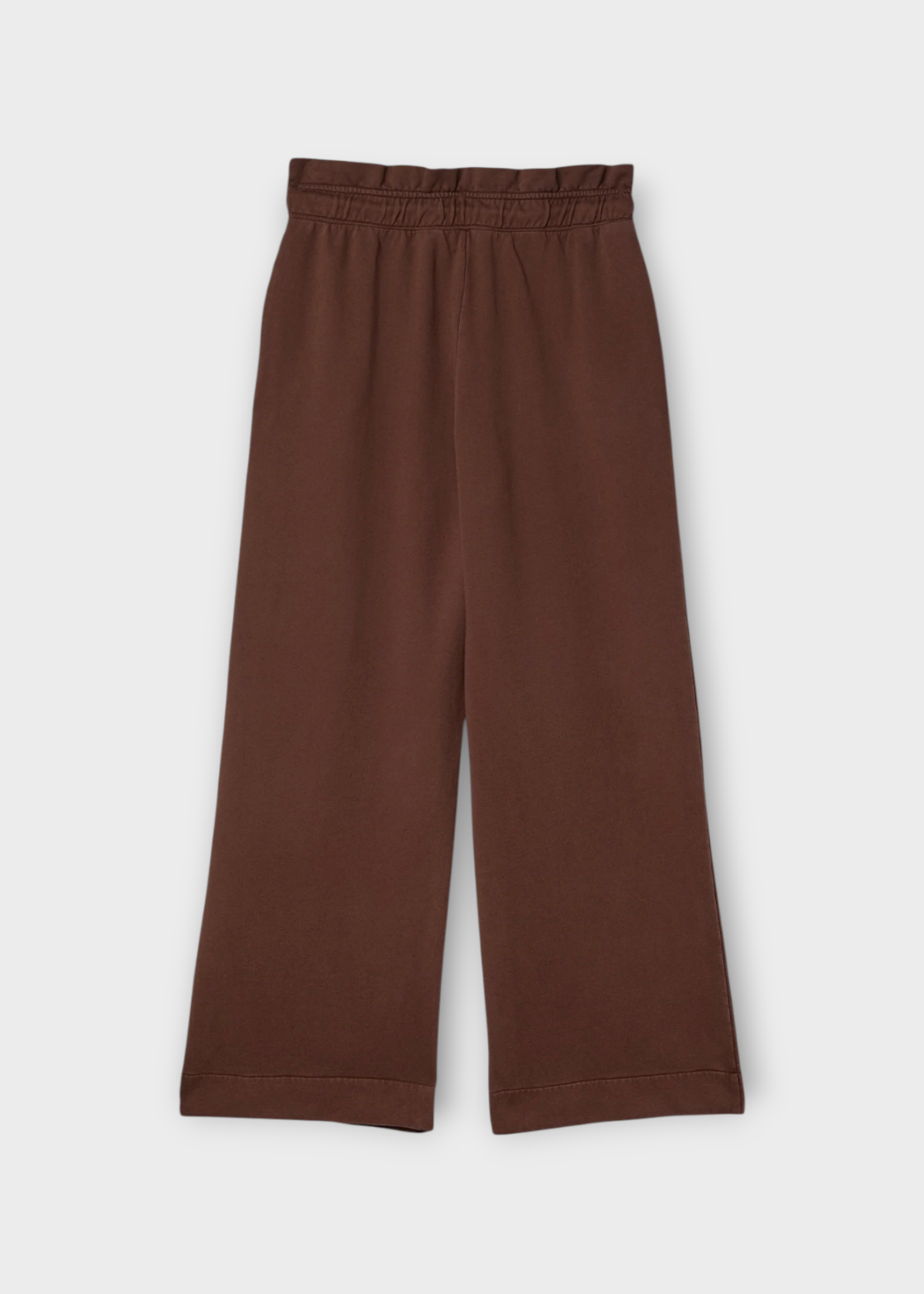 J.W. Anderson J.W. Anderson Trousers, Brown, Gathered Waist Loopback Track Pants In Chestnut
