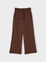 J.W. Anderson J.W. Anderson Trousers, Brown, Gathered Waist Loopback Track Pants In Chestnut