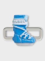 Poubel Poubel Charm, Print, Blue Moon Boots Hand Painted Enamel w/ Sterling Silver