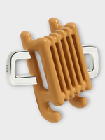 Poubel Poubel Charm, Print, Sled Hand Painted Enamel w/ Sterling Silver