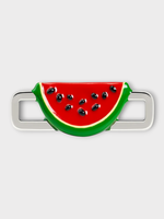 Poubel Poubel Charm, Print, Watermelon Hand Painted Enamel w/ Sterling Silver