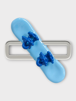 Poubel Poubel Charm, Print, Snowboard Hand Painted Enamel w/ Sterling Silver