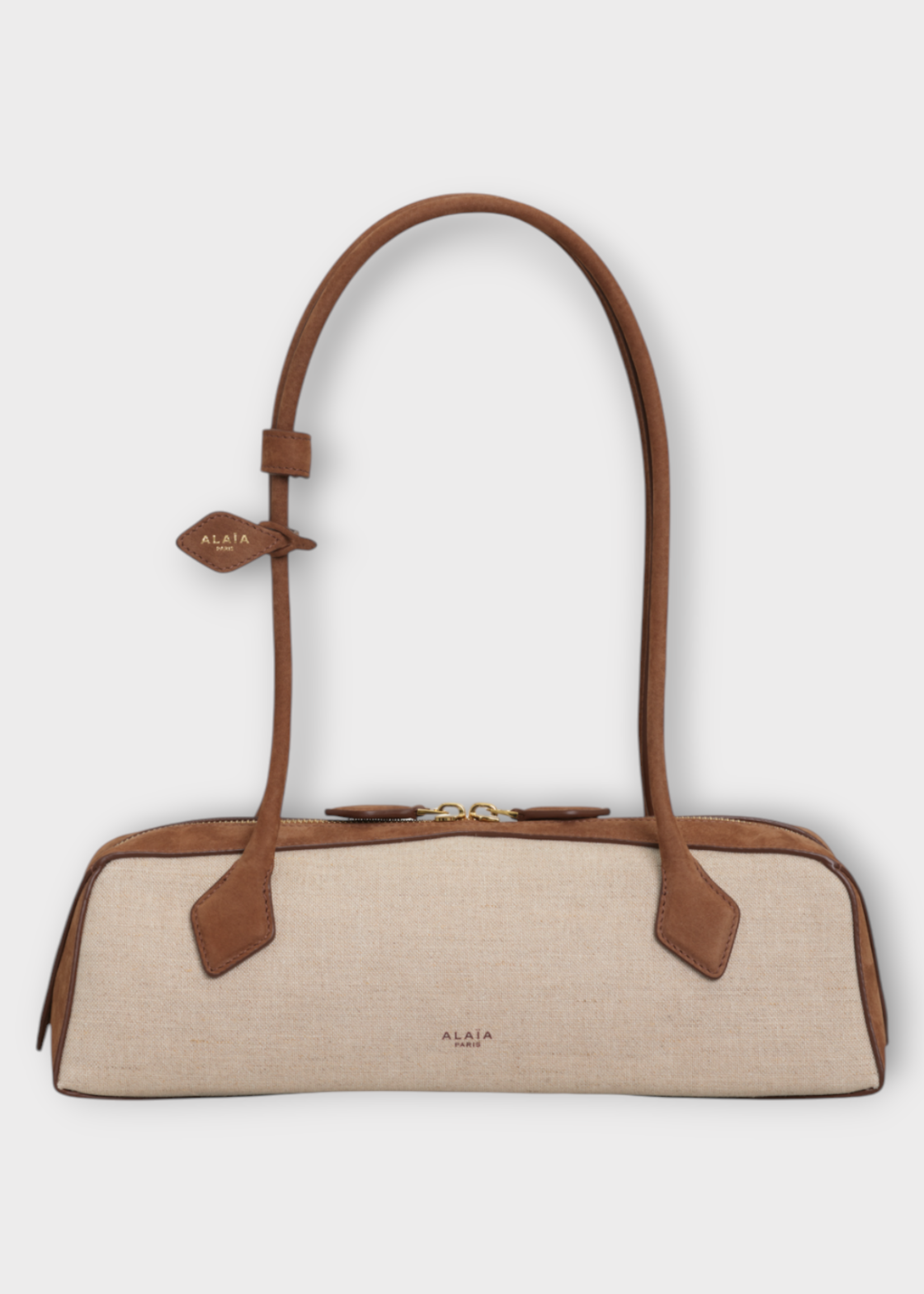 Alaia Alaia Bag, Multi, Nubuck Grained Leather & Canvas Le Teckel Medium Bag