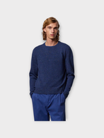 Massimo Alba Massimo Alba Knitwear, Blue, Dustin Wool Crew Neck Sweater In Lapis