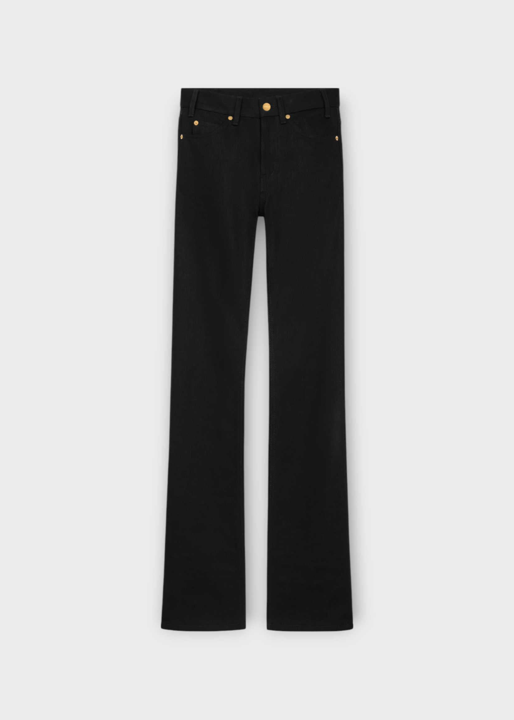 Celine Celine Jeans, Black, Lulu Rigid Slim Fit Raw Wash Black Denim Trousers