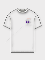 Tasoni Tasoni T-Shirt, White, Tasoni x Urban Zellweger Cotton Crew Neck Short Sleeve T-Shirt w/ Print