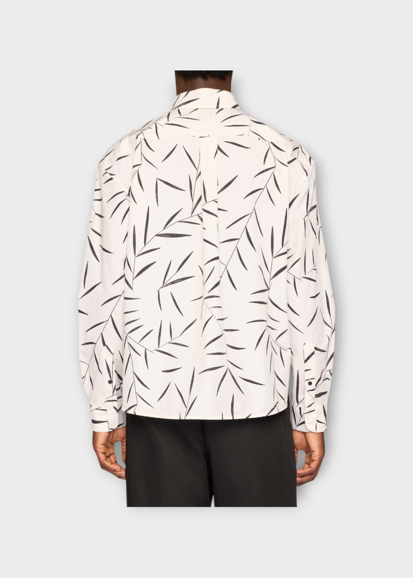Jacquemus Jacquemus Shirt, Print, La Chemise Simon Long Sleeves Shirt In Foliage Print Off White