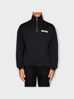 Jacquemus Jacquemus Sweatshirt, Black, Le Camionneur Gros Grain Zip Up Oversized Sweatshirt