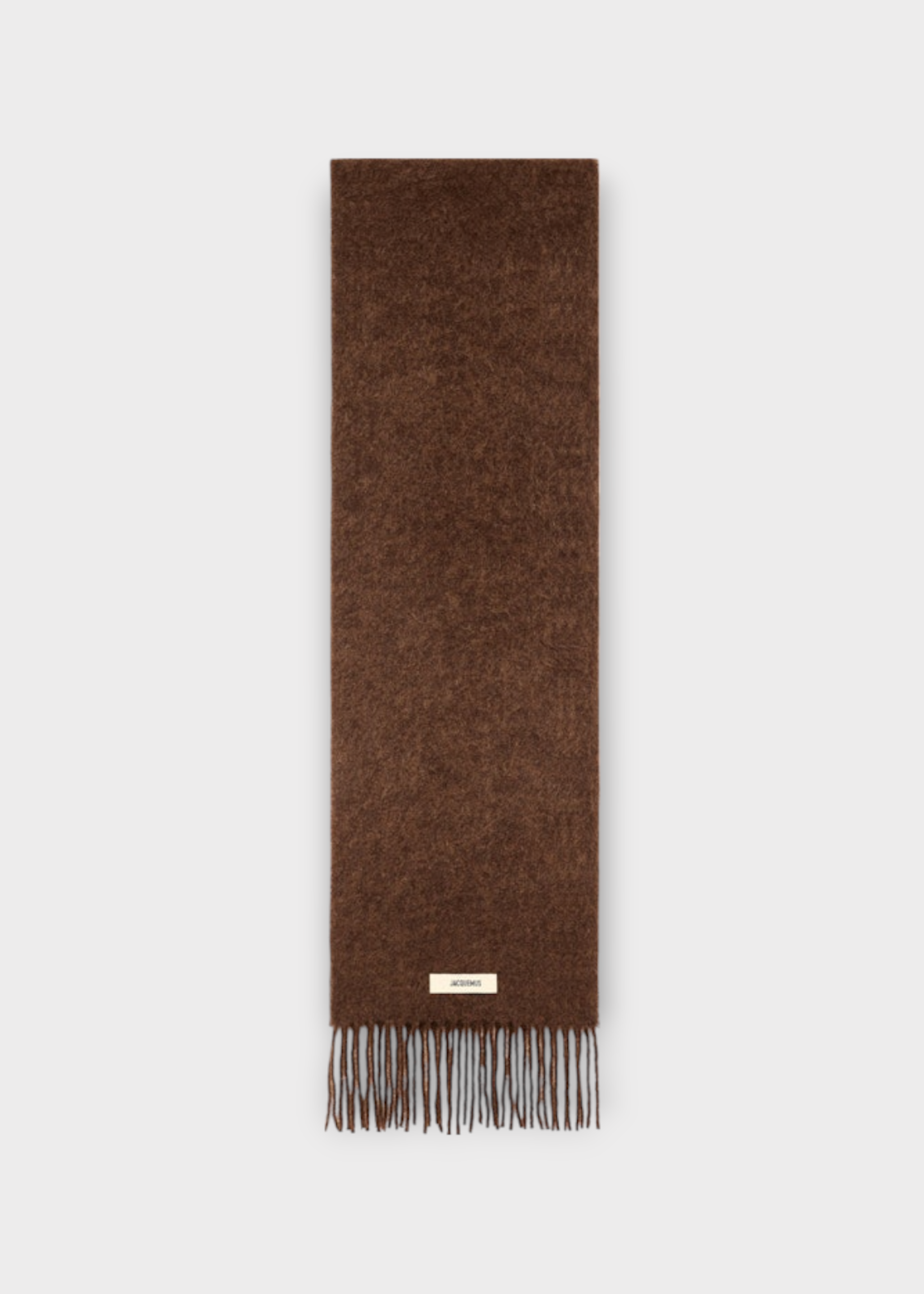 Jacquemus Jacquemus Scarf, Brown, Alpaca & Wool Chunky Scarf