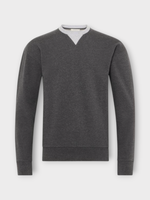 J.W. Anderson J.W. Anderson Sweatshirt, Grey, Cotton Jersey Classic Fit Sweatshirt In Charcoal Melange w/ Contrast Trim