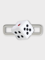 Poubel Poubel Charm, Print, Dice Hand Painted Enamel w/ Sterling Silver