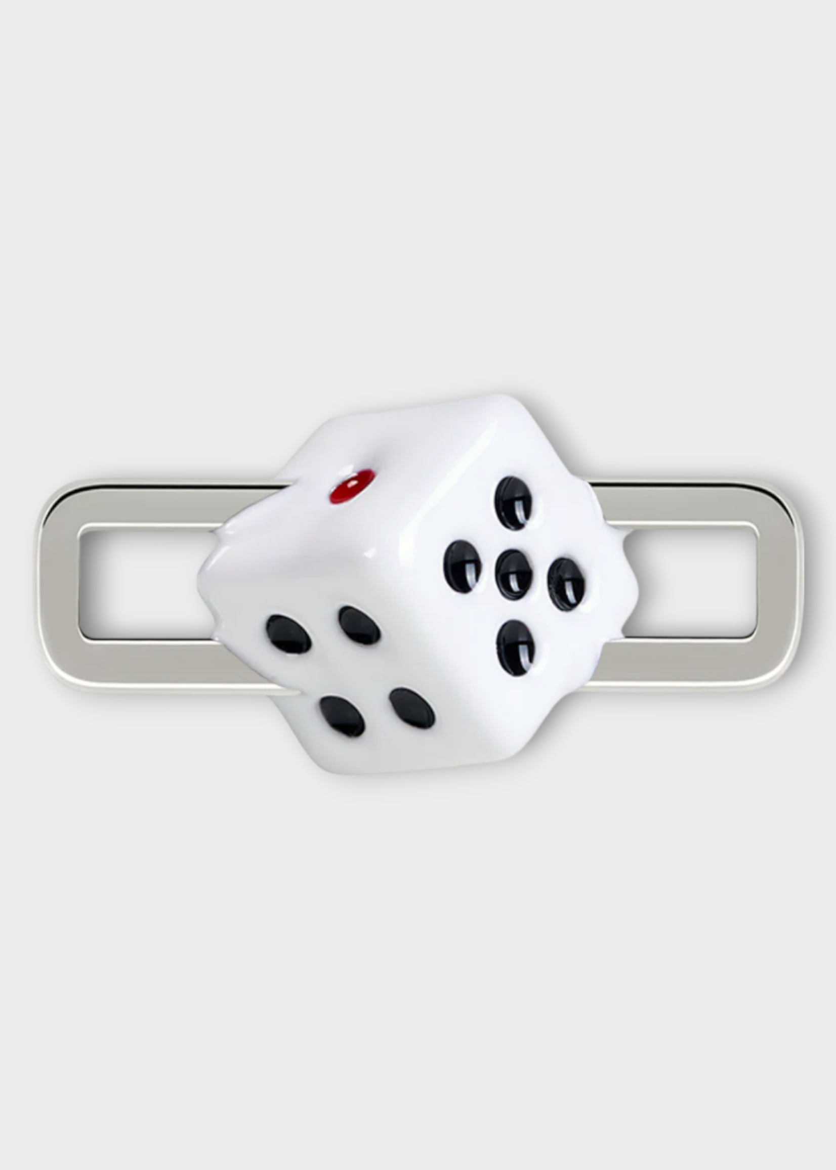 Poubel Poubel Charm, Print, Dice Hand Painted Enamel w/ Sterling Silver