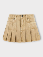 Balenciaga Balenciaga Skirt, Beige, Cotton Pleated Mini Skirt