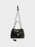 Balenciaga Balenciaga Bag, Black, Rodeo Calf Leather Top Handle Small Bag In Black