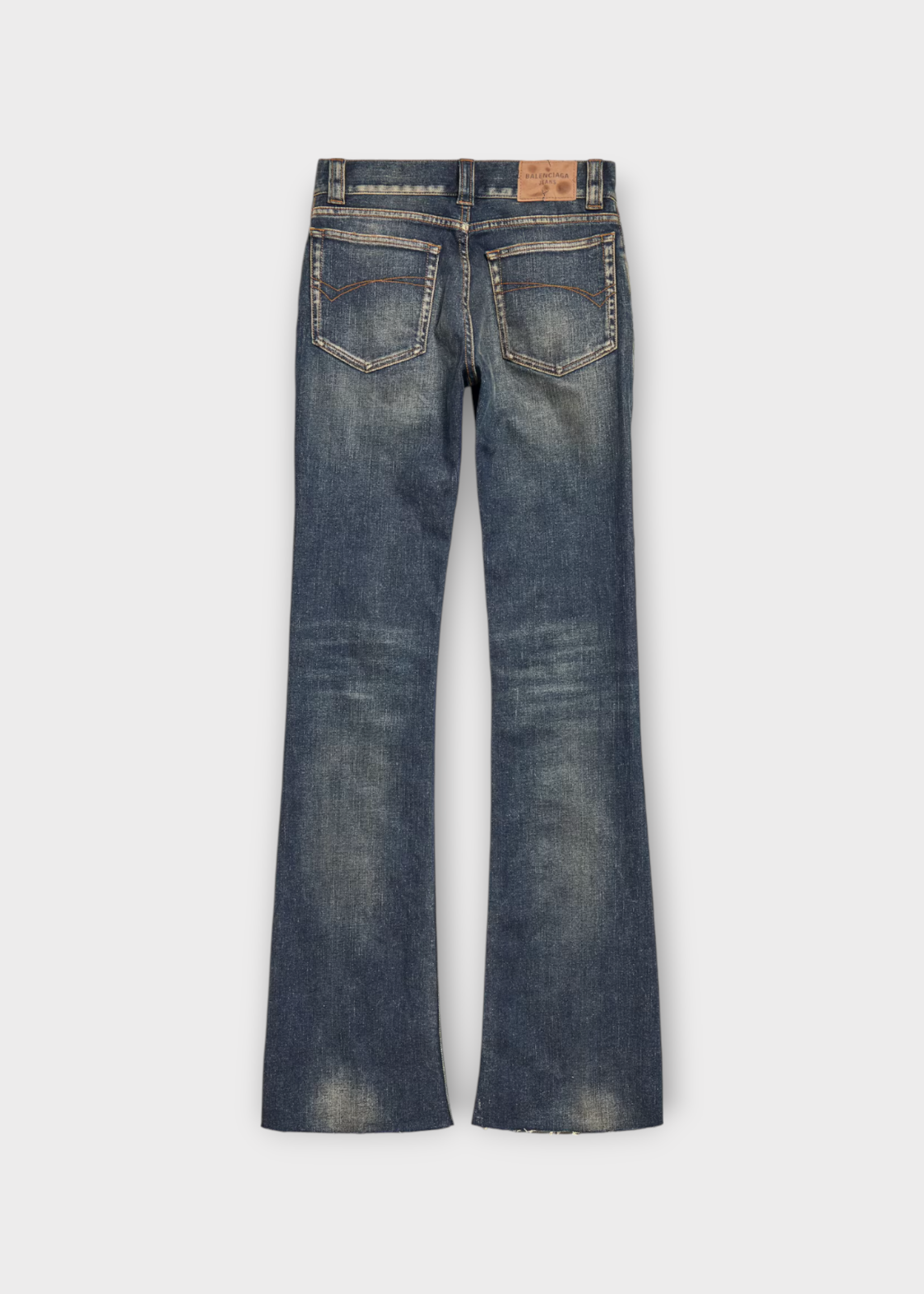 Balenciaga Balenciaga Jeans, Blue, Cotton Denim Slim Fit Bootcut Trousers