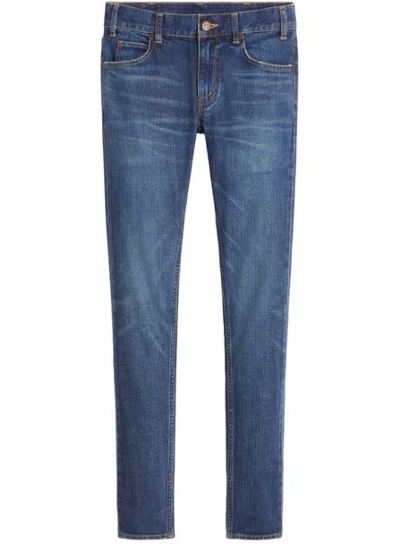 Celine Celine Jeans, Blue, Cotton Low Rise Skinny Denim Pants In Dark Union Wash