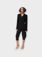 Loewe Loewe Jacket, Black, Tailored Fluid Twisted Blazer Jacket In Black