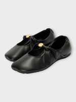 Loewe Loewe Flats, Black, Pebble Soft Ballerina In Nappa Lambskin In Black