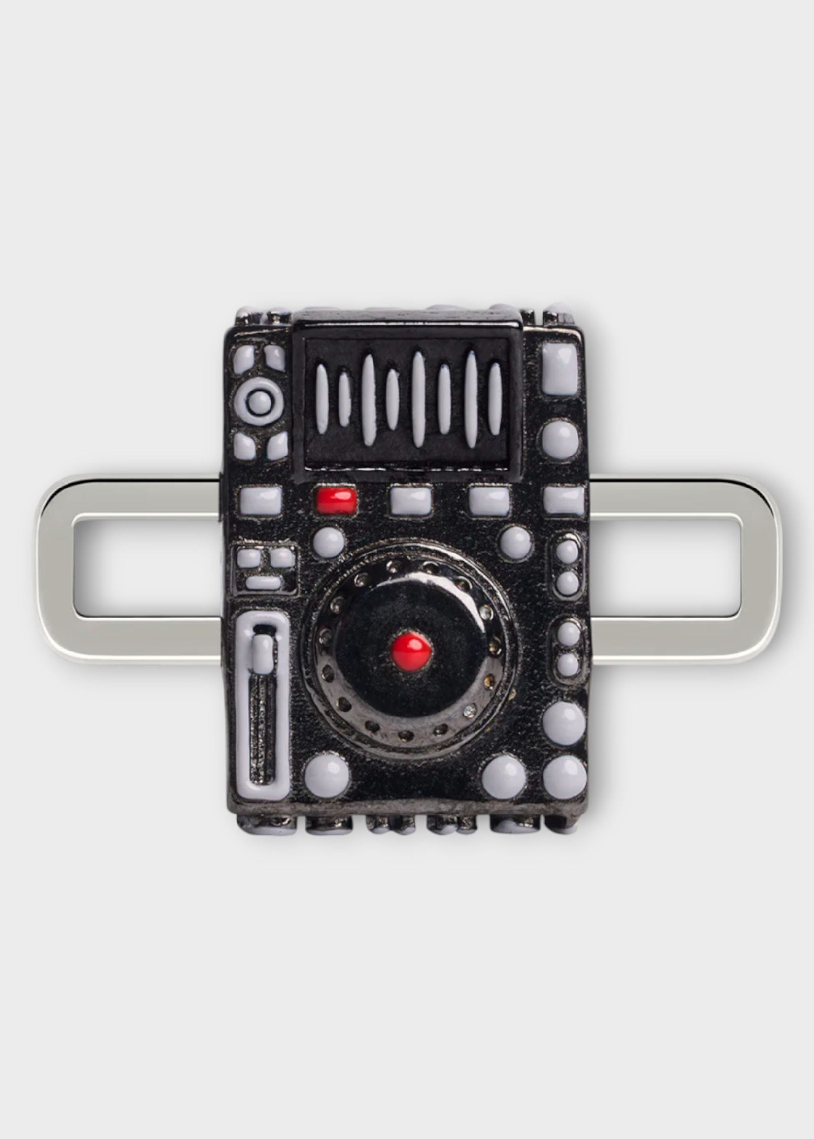 Poubel Poubel Charm, Print, DJ Set Painted Enamel w/ Sterling Silver