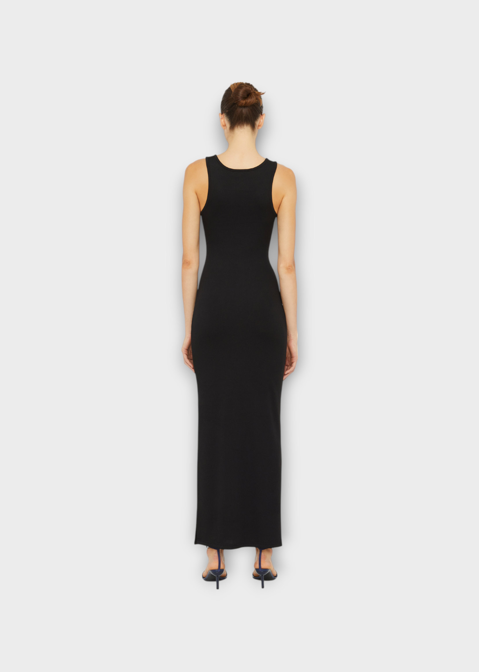 Christopher Esber Christopher Esber Dress, Black, Sleeveless V-Neck Tank Top Long Dress