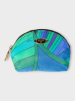 Emilio Pucci Emilio Pucci Bag, Print, Zipped Cosmetic Pouch In Emerald w/ Iride Print
