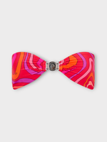 Emilio Pucci Emilio Pucci Swimwear, Print, Strapless Bikini Bra In Coral & Fuchsia w/ Marmo Print