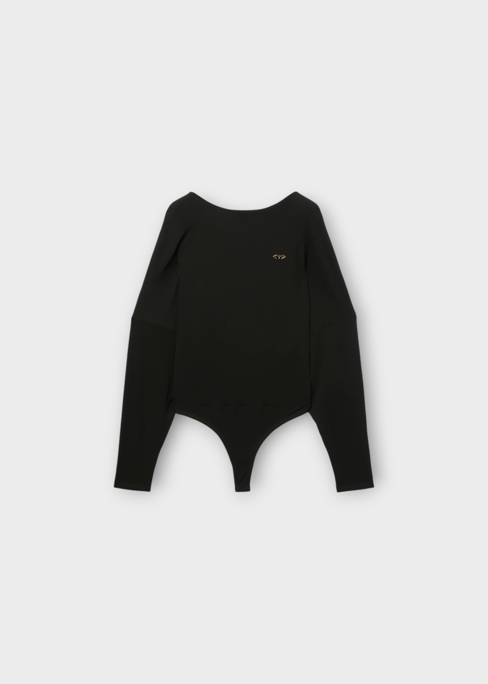 Emilio Pucci Emilio Pucci Top, Black, Cape Long Sleeve Bodysuit In Black