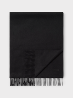 Zegna Zegna Scarf, Black, Oasi Cashmere Fringed Scarf