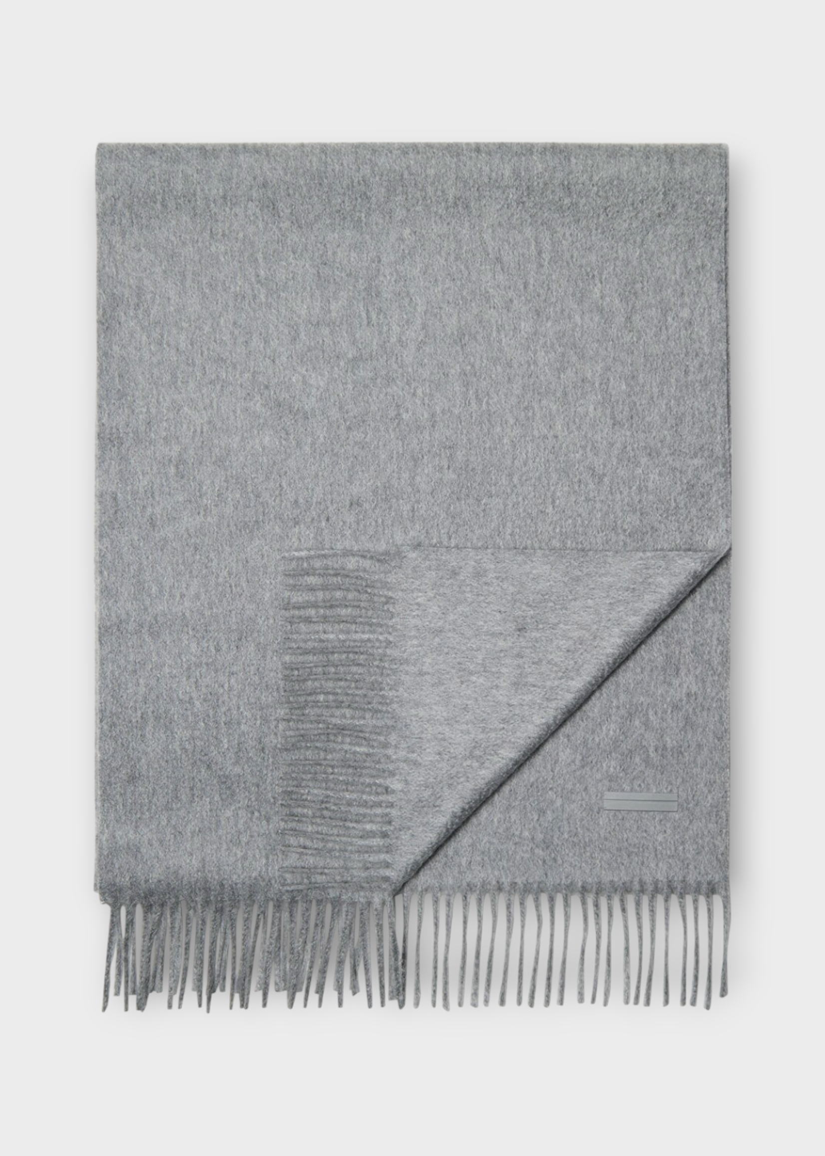 Zegna Zegna Scarf, Grey, Oasi Cashmere Fringed Scarf