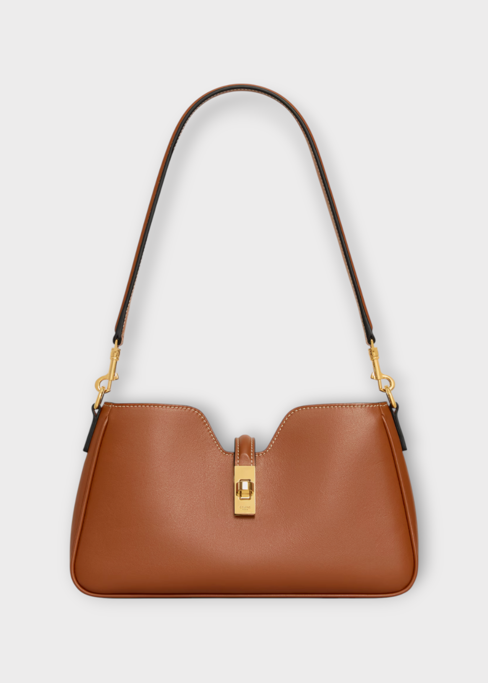 Celine Celine Bag, Brown, Smooth Calfskin 16 Shoulder Camille Shoulder Bag In Tan