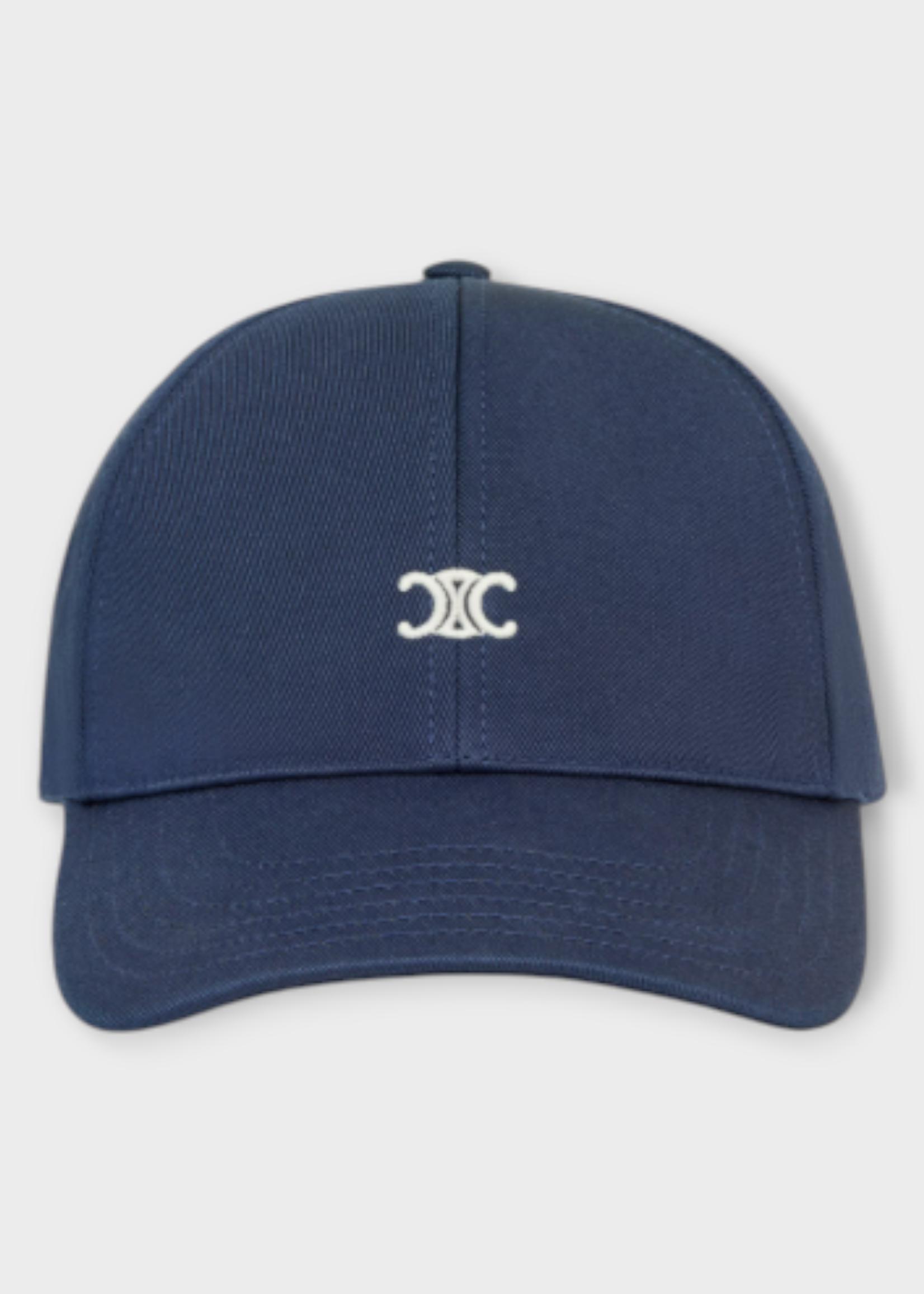 Celine Celine Hat, Blue, Cotton Mini Triomphe Baseball Hat
