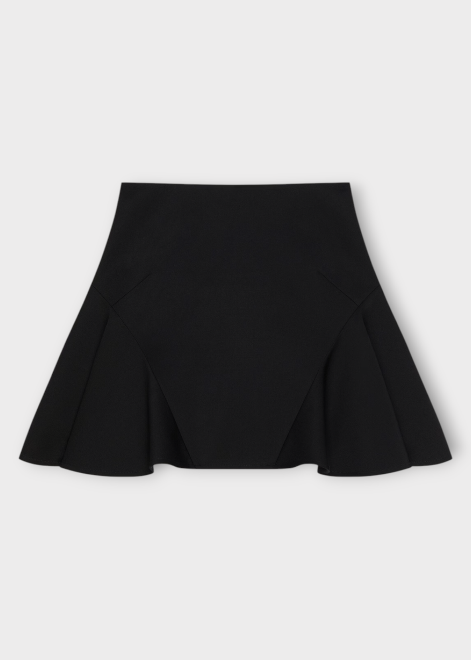 Givenchy Givenchy Skirt, Black, A Line Ruffled Skater Mini Skirt