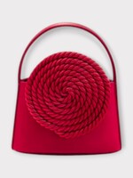 Destree Destree Bag, Red, Mini Gunther Satin Passementerie w/ Gold Strap