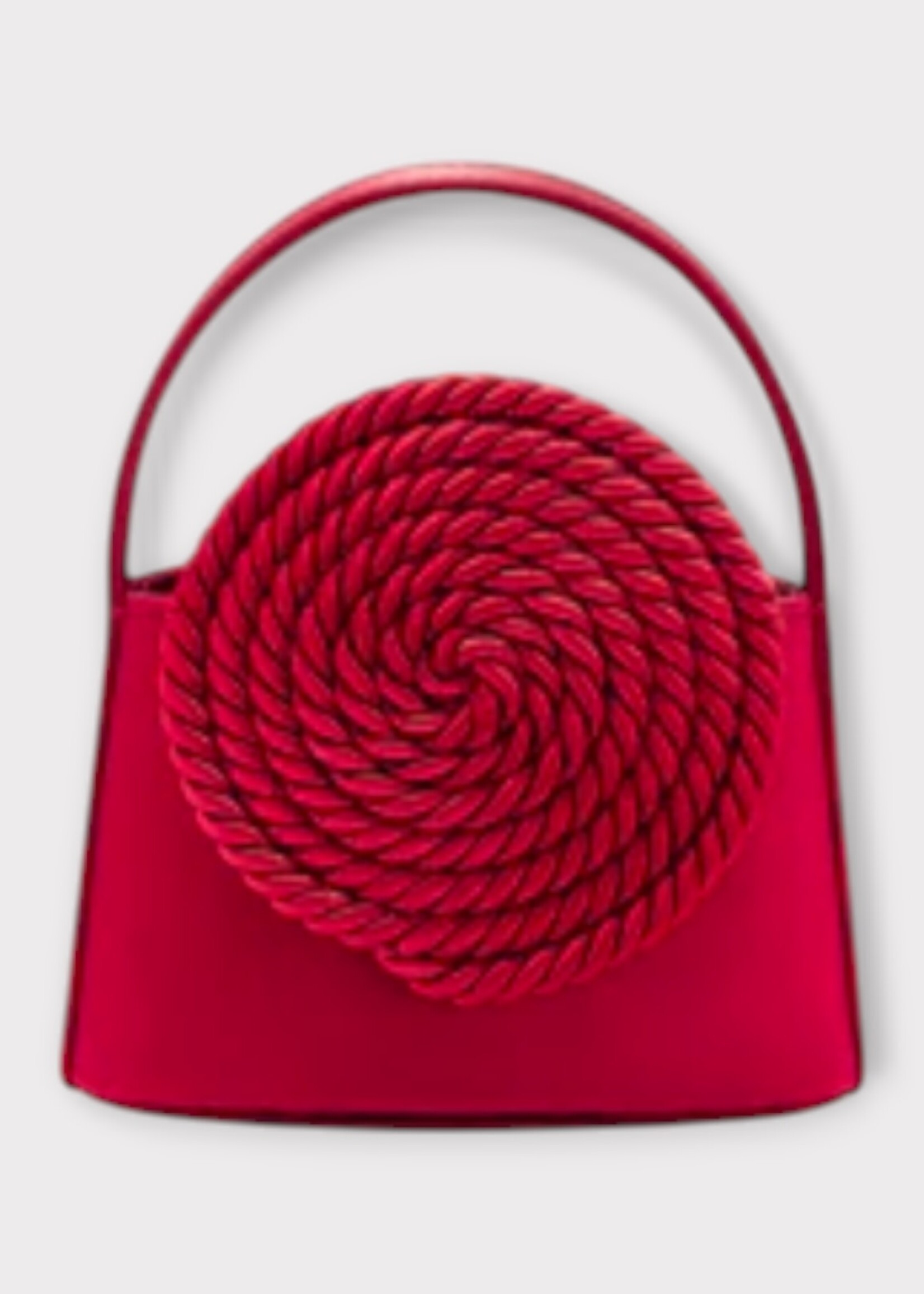 Destree Destree Bag, Red, Mini Gunther Satin Passementerie w/ Gold Strap