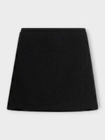 Patou Patou Skirt, Black, Wool Mix A Line Mini Skirt In Black
