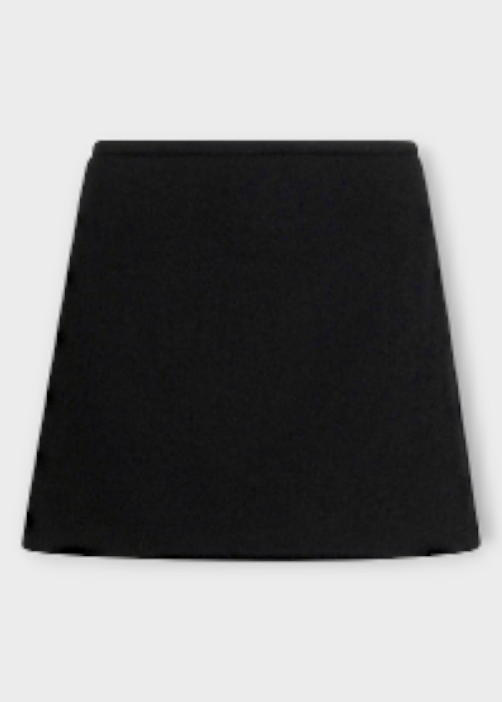 Patou Patou Skirt, Black, Wool Mix A Line Mini Skirt In Black