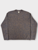 Massimo Alba Massimo Alba Knitwear, Multi, Chad Wool Crew Neck Sweater In Gingerbread Brown